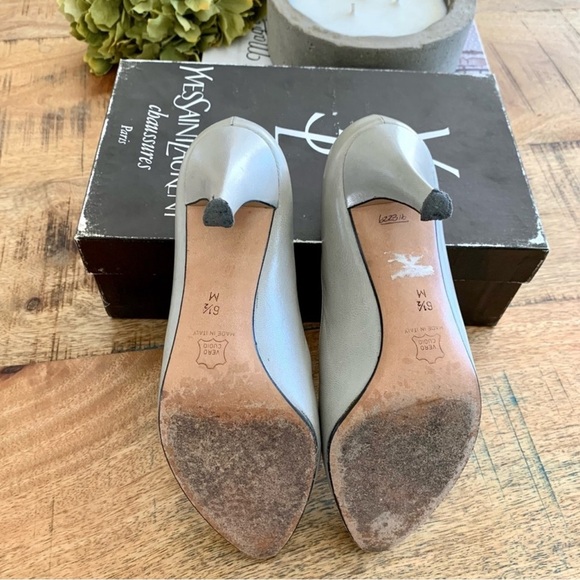 1970s Yves Saint Laurent Heels Leather Pointed
Toe 3" heels Vintage Size 6.5 - Picture 9 of 16